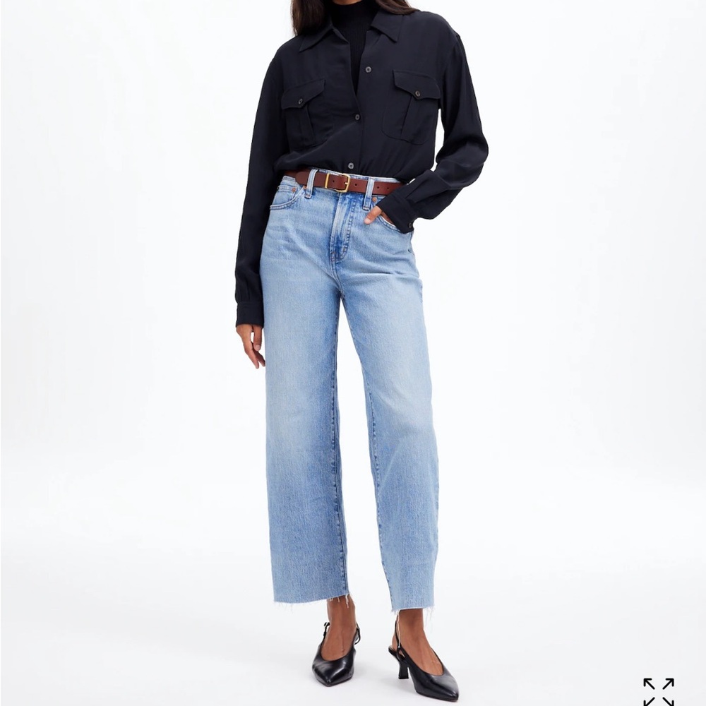 Madewell The Tall Perfect Vintage Wide-Leg Crop Jean size 26T